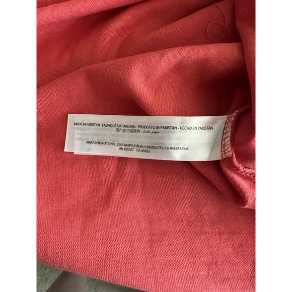 New Ariat Rebar Men's Long Sleeve T-shirt 2XL Red Workwear Blue Logo Tee - Picture 7 of 8